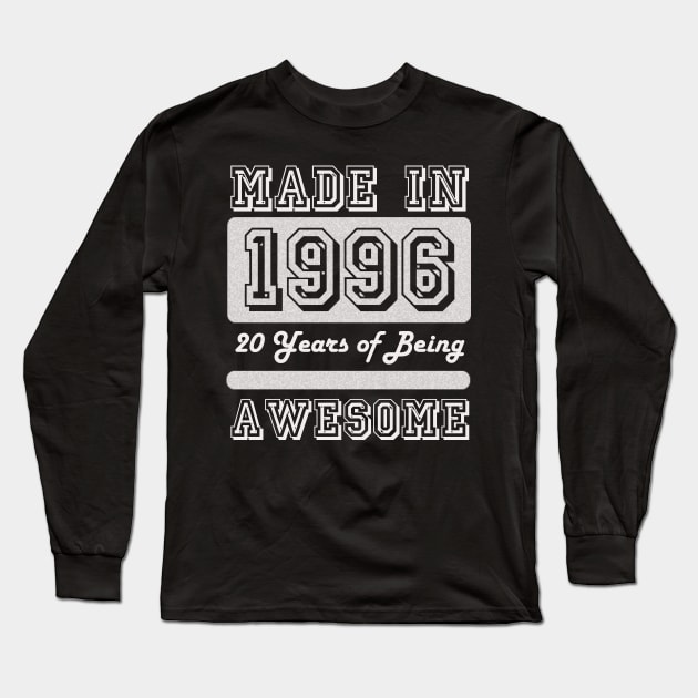 Made in 1996 Long Sleeve T-Shirt by ESDesign